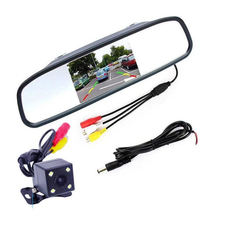 4.3 inch car HD rearview mirror display