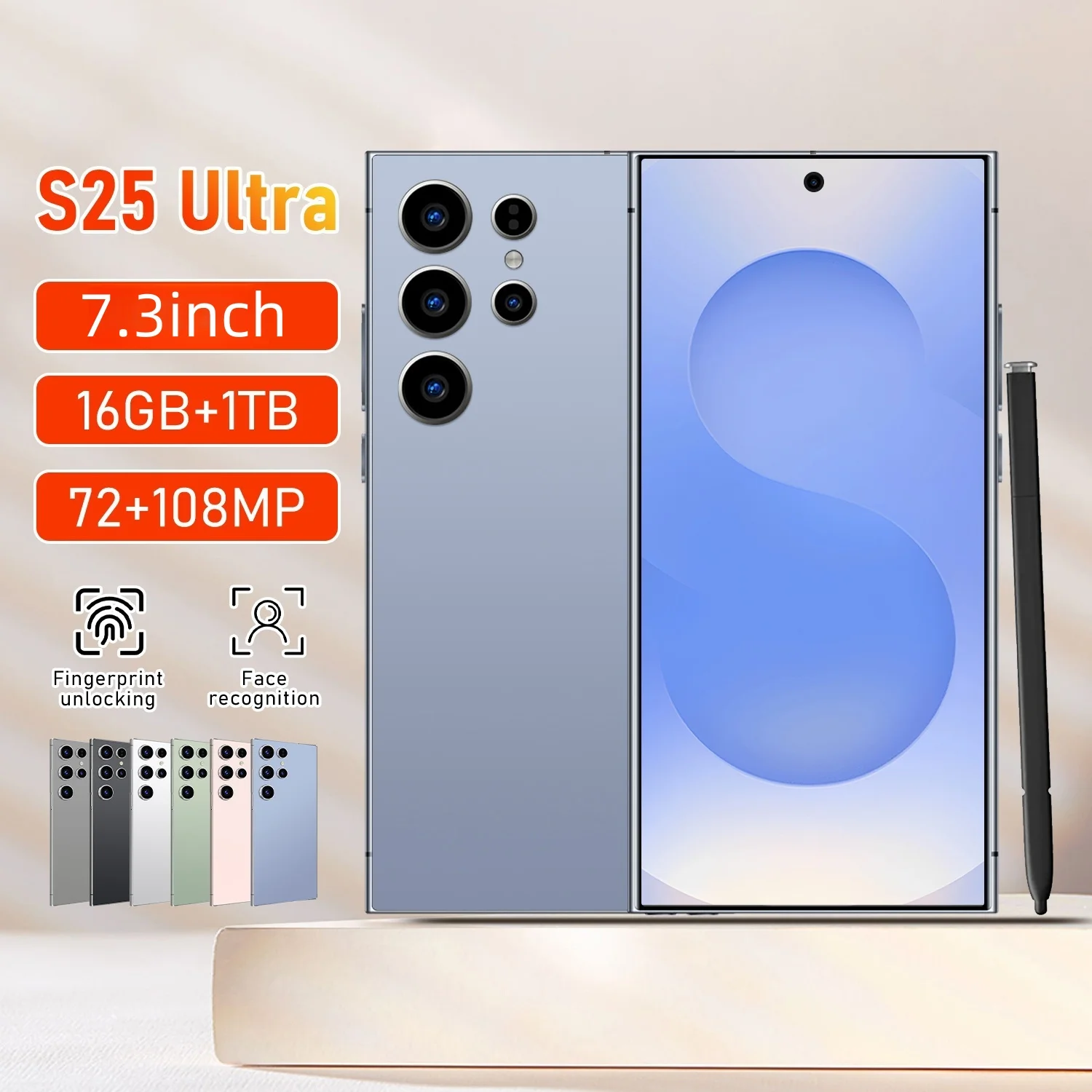 Global Version S25 UItra Global Phone, Enjoy the Ultimate Experience! 16GB+1T large space, 5G smartphone 7.3 inch large screen